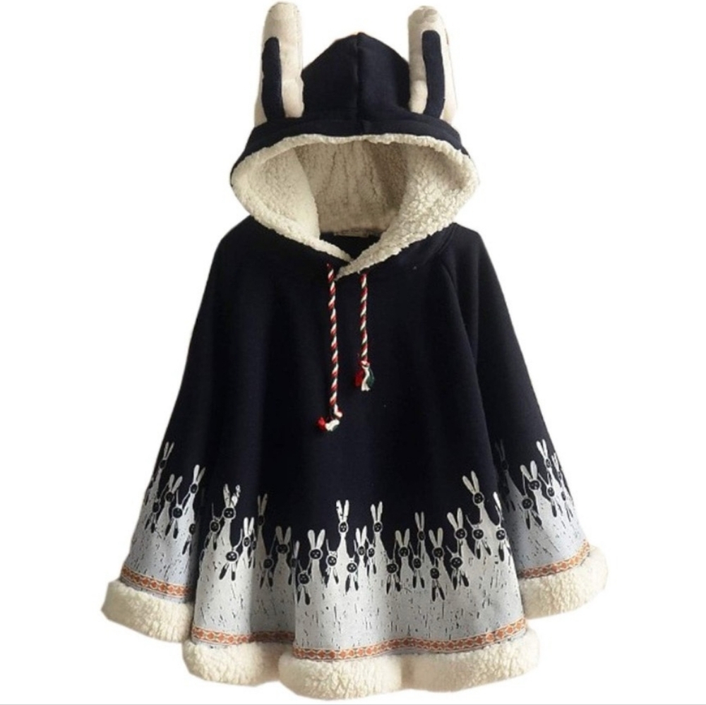 NEW NEVER WORN Navy Blue Hooded Sweatshirt with White Accents